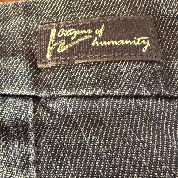 Citizens Of Humanity | Faye #003 Low Waist Full Leg Dark Wash Jeans | Sz 32 - Picture 6 of 11